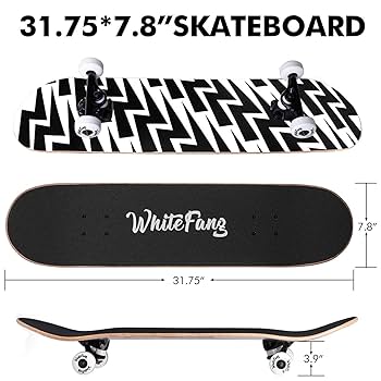 waveskates コンプリート Amazon | WhiteFang スケートボード 初心者用 コンプリート